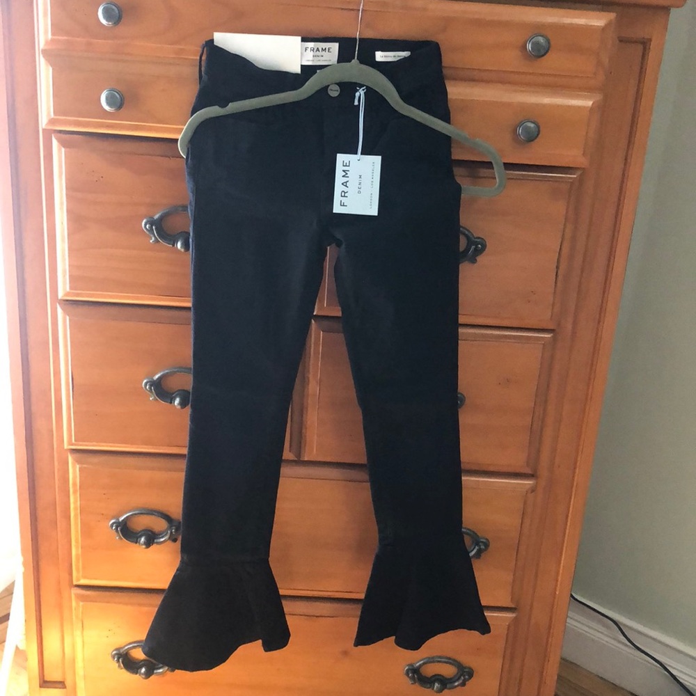 Frame Mid Rise Skinny Fit Flare Jeans